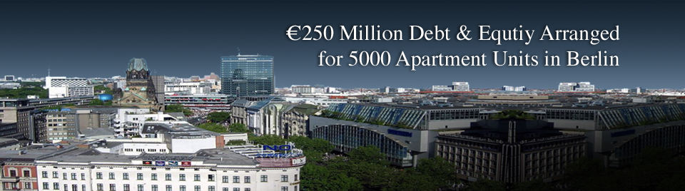 €250 Million Debt & Equtiy Arranged for 5000 Apartment Units in Berlin